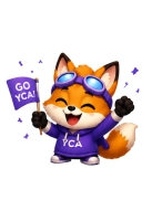YCA Mascot Fizzi Cheering for YCA