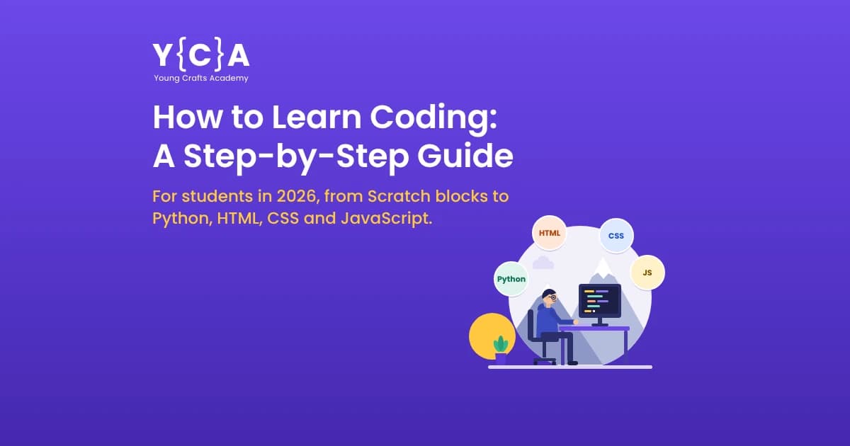 Student learning how to code step by step on a laptop